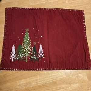 Target Red Holiday Blanket with Christmas Tree Design